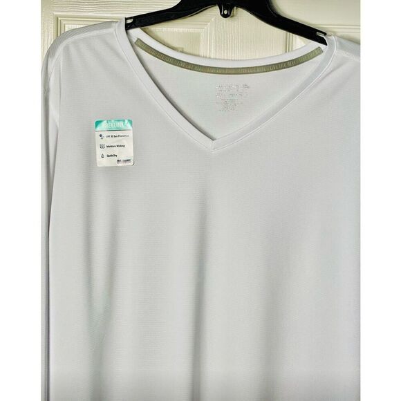 Reel Legends Womens 4X Permormance Vneck Top SHORTSLEEVE - Picture 4 of 7